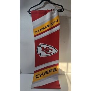 Kansas City Chiefs Banner Flag NFL Football Red Yellow Wall Decor Man Cave 43x15